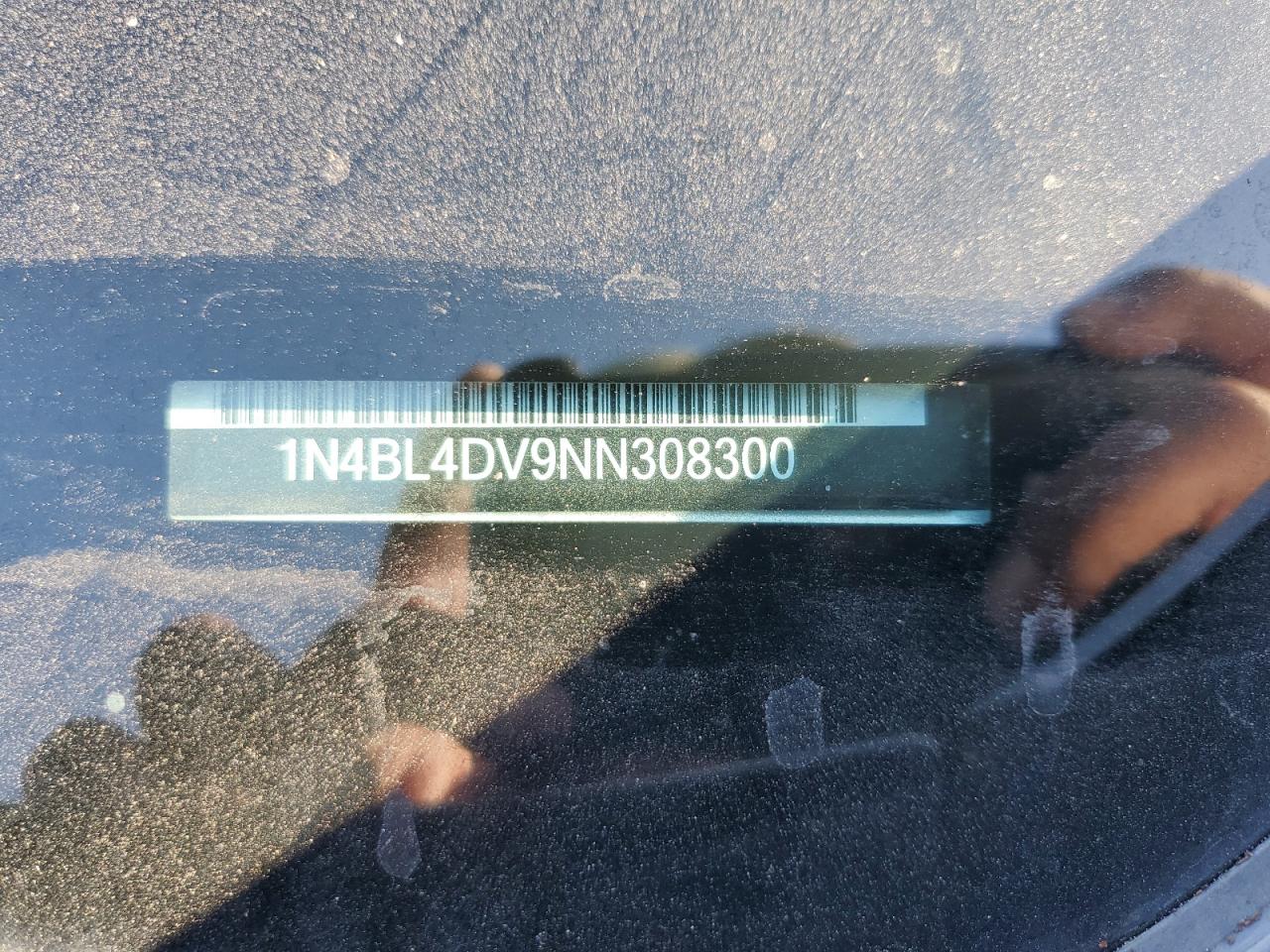 2022 Nissan Altima Sv VIN: 1N4BL4DV9NN308300 Lot: 85379915