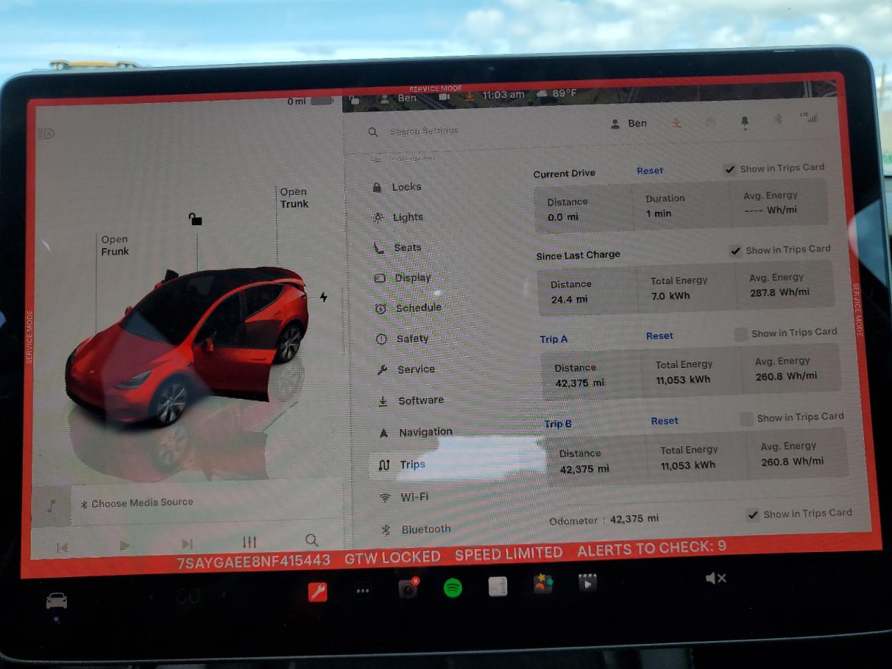 2022 Tesla Model Y VIN: 7SAYGAEE8NF415443 Lot: 85184865