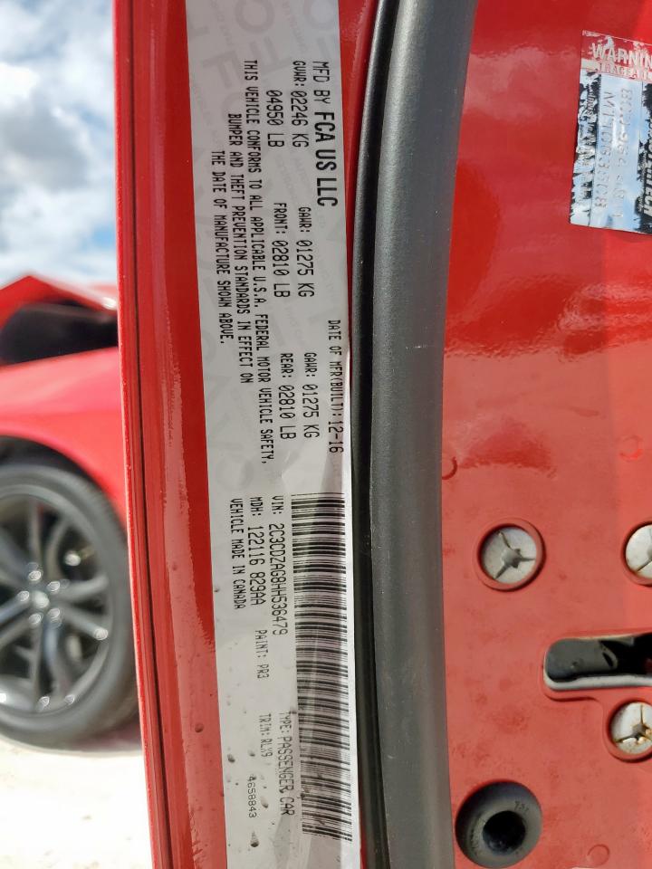 2017 Dodge Challenger Sxt VIN: 2C3CDZAG8HH536479 Lot: 85009105
