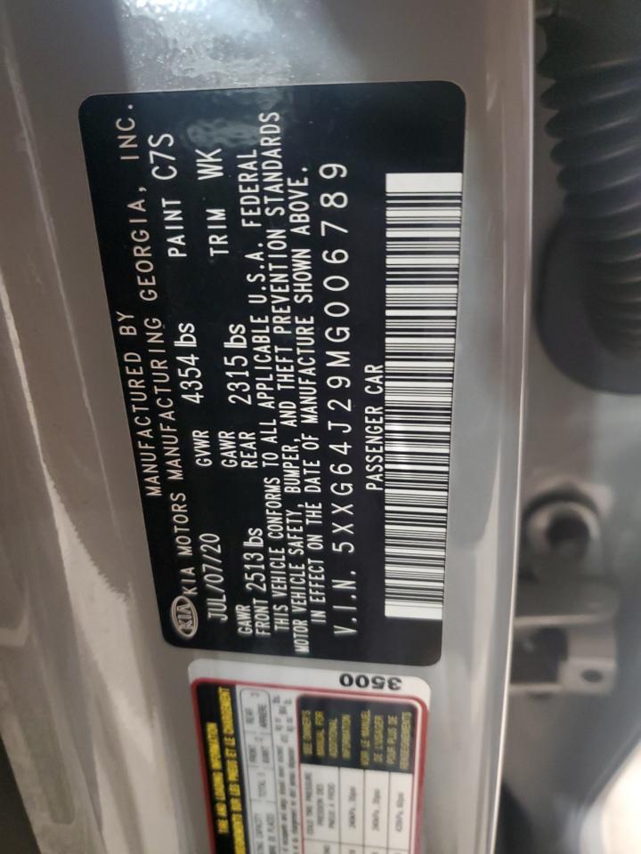 2021 Kia K5 Gt Line VIN: 5XXG64J29MG006789 Lot: 90815055