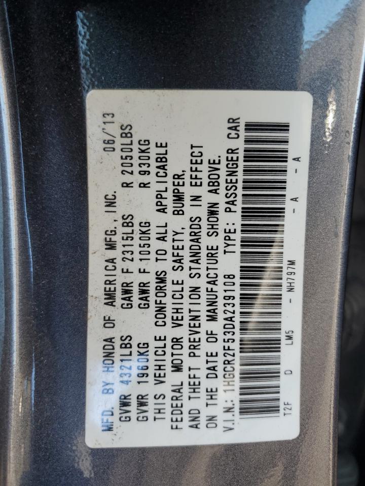2013 Honda Accord Sport VIN: 1HGCR2F53DA239108 Lot: 85866055