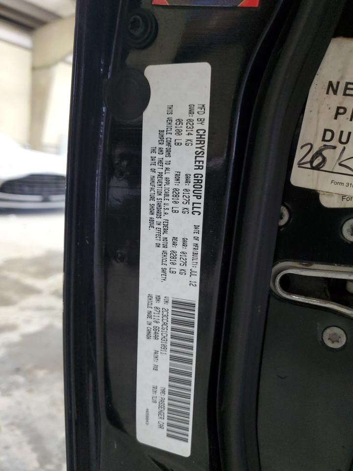 2012 Chrysler 300 Limited VIN: 2C3CCACG1CH310911 Lot: 85399685