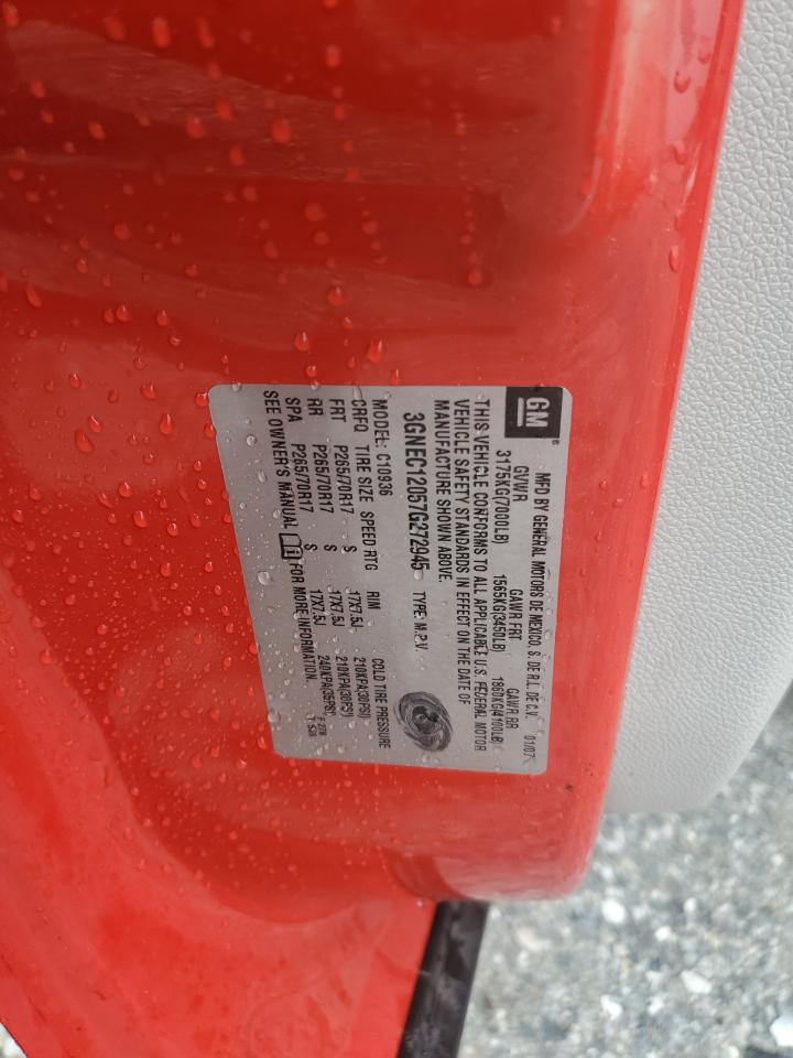 2007 Chevrolet Avalanche C1500 VIN: 3GNEC12057G272945 Lot: 90456265