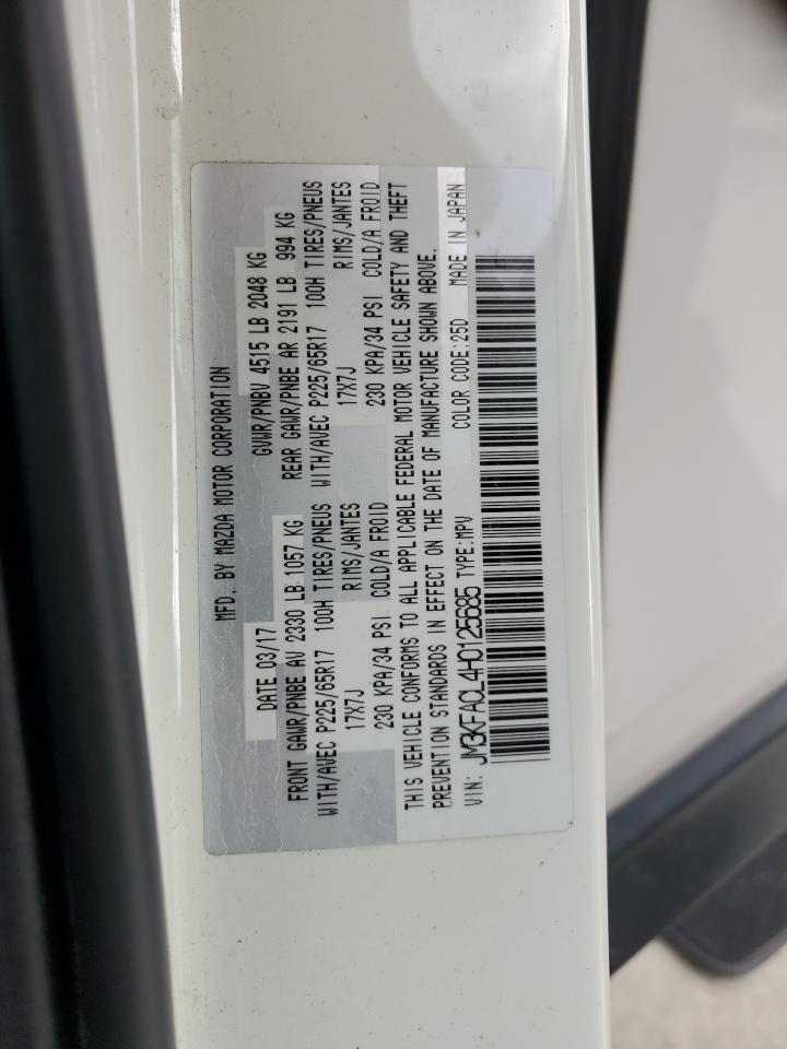 2017 Mazda Cx-5 Touring VIN: JM3KFACL4H0125685 Lot: 90599365