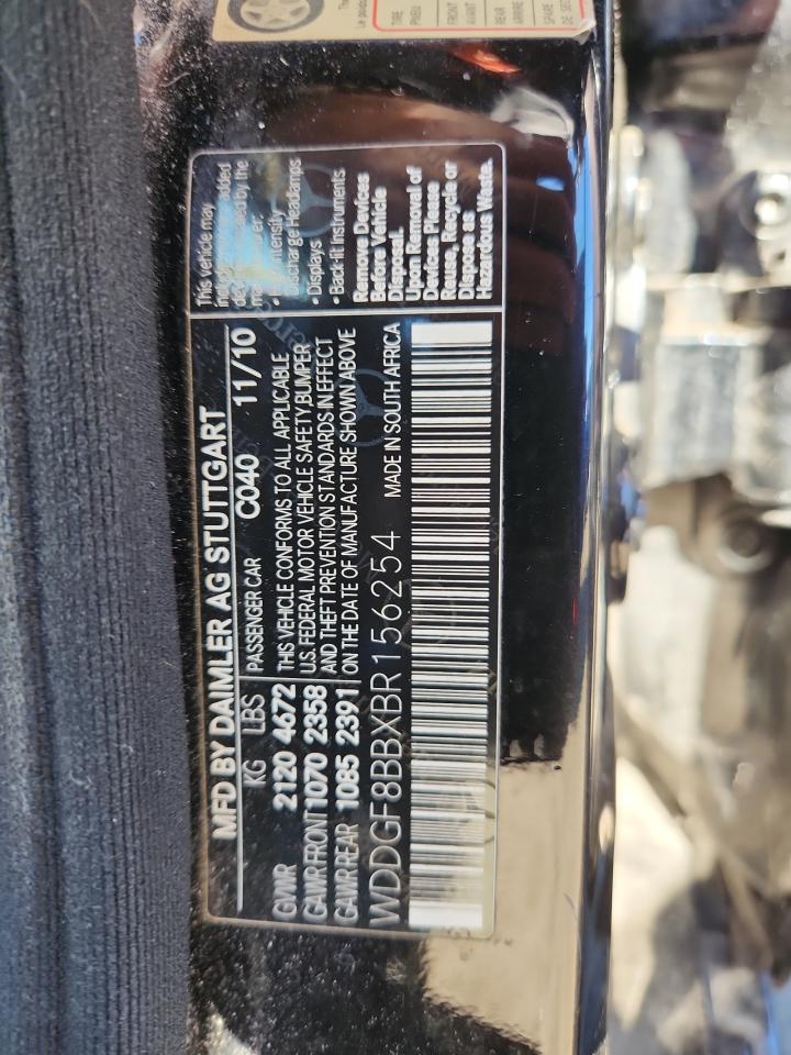 2011 Mercedes-Benz C 300 4Matic VIN: WDDGF8BBXBR156254 Lot: 85345585