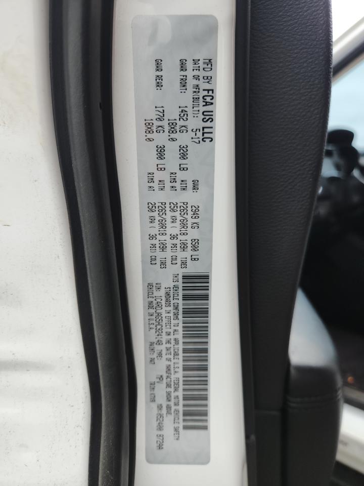 2017 Dodge Durango Sxt VIN: 1C4RDJAG5HC924148 Lot: 86436935