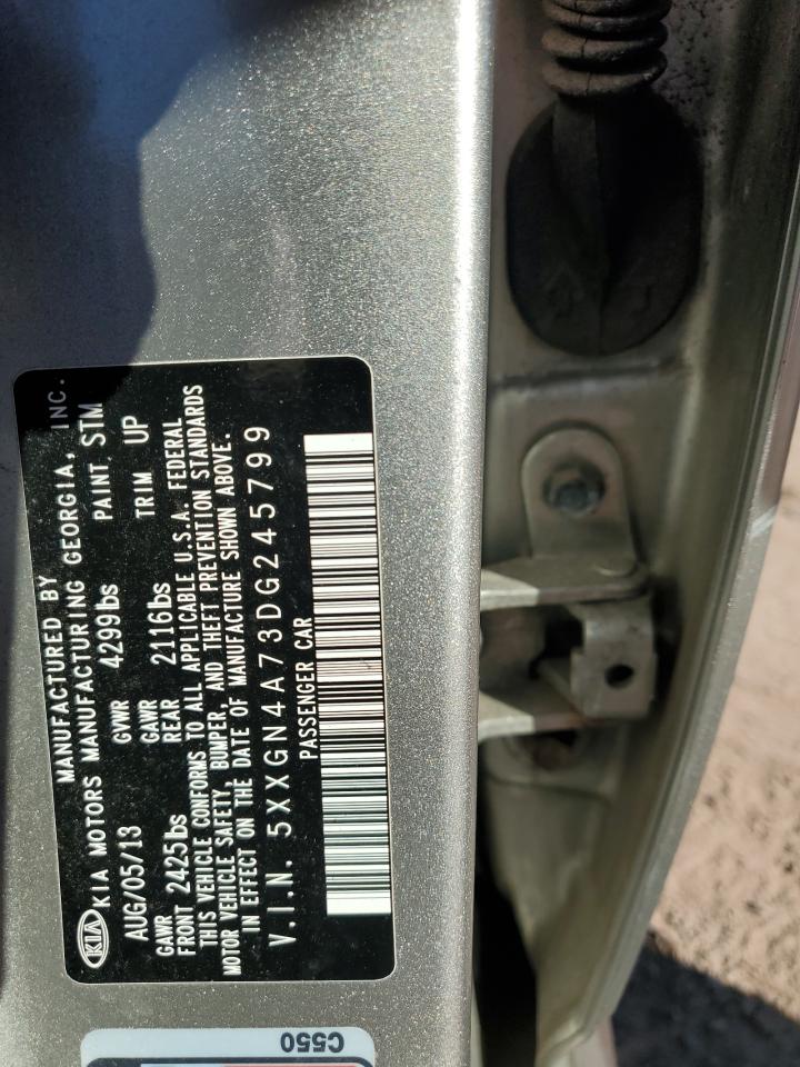 2013 Kia Optima Ex VIN: 5XXGN4A73DG245799 Lot: 85876115