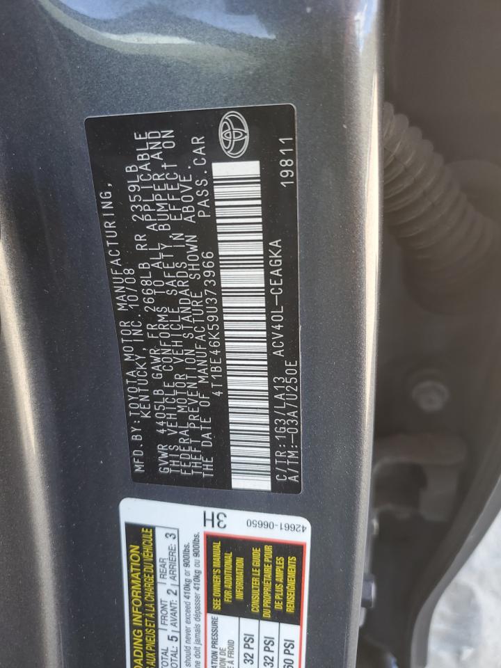 2009 Toyota Camry Base VIN: 4T1BE46K59U373966 Lot: 82221835