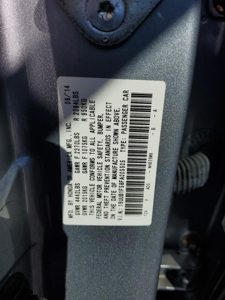 2015 Acura Tlx Tech VIN: 19UUB1F58FA005505 Lot: 85891945