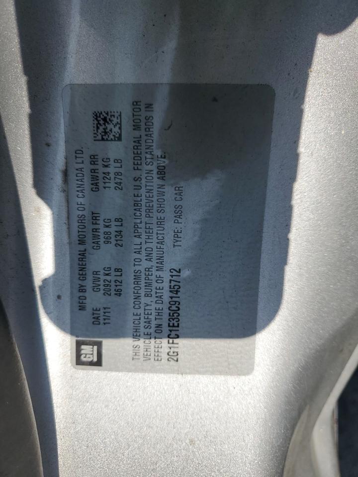 2012 Chevrolet Camaro Lt VIN: 2G1FC1E35C9145712 Lot: 82209795