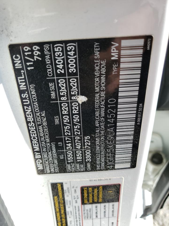 2020 Mercedes-Benz Gls 450 4Matic VIN: 4JGFF5KE9LA145210 Lot: 82607635