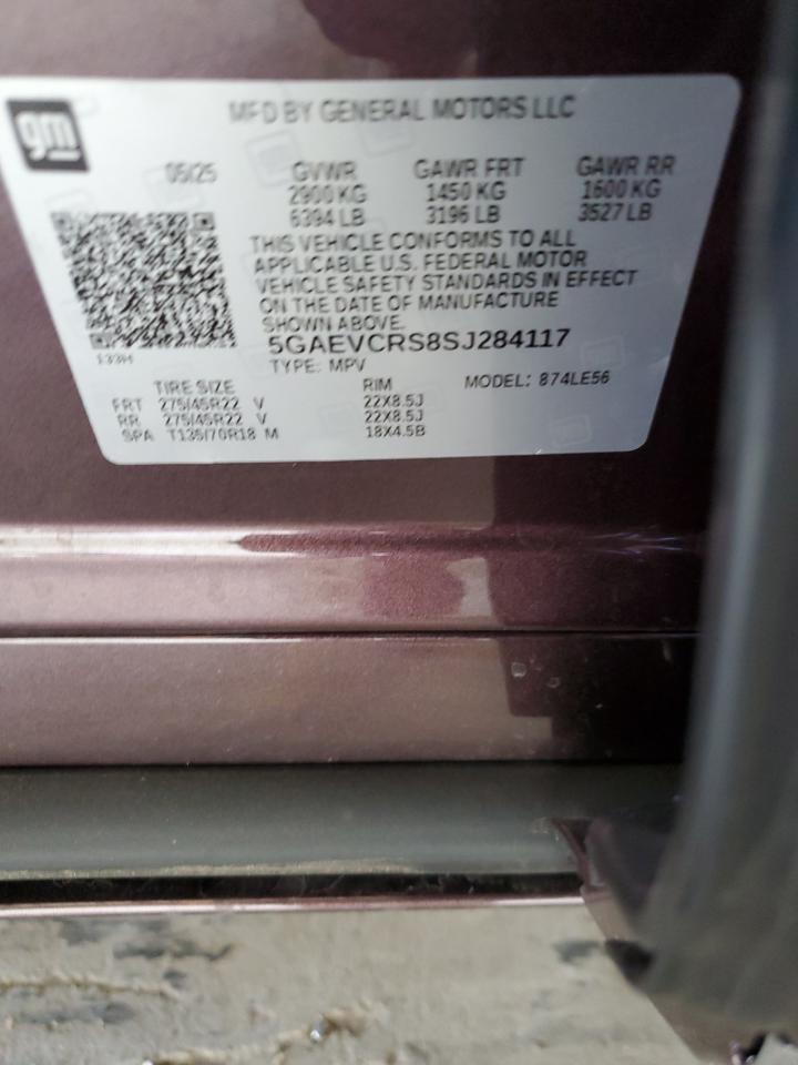 2025 Buick Enclave Avenir VIN: 5GAEVCRS8SJ284117 Lot: 86150305