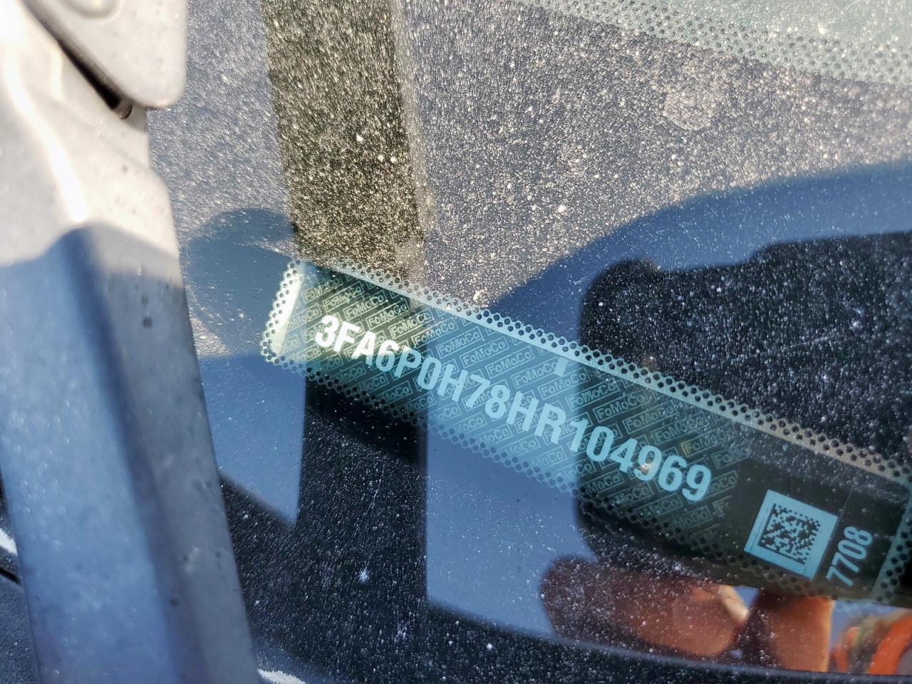 2017 Ford Fusion Se VIN: 3FA6P0H78HR104969 Lot: 84475245