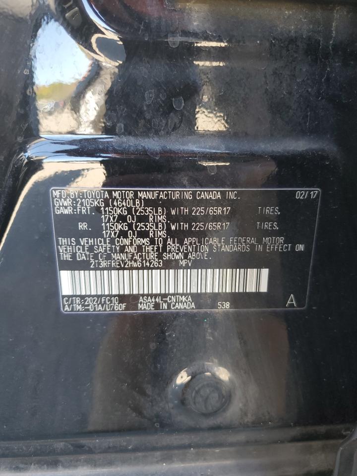 2017 Toyota Rav4 Xle VIN: 2T3RFREV2HW614263 Lot: 82304105