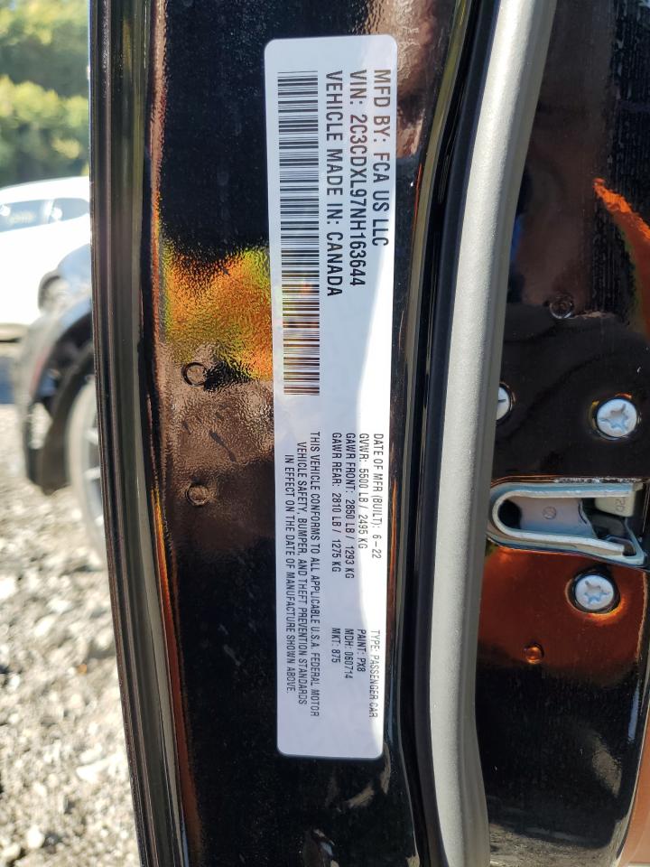 2022 Dodge Charger Srt Hellcat VIN: 2C3CDXL97NH163644 Lot: 85670615