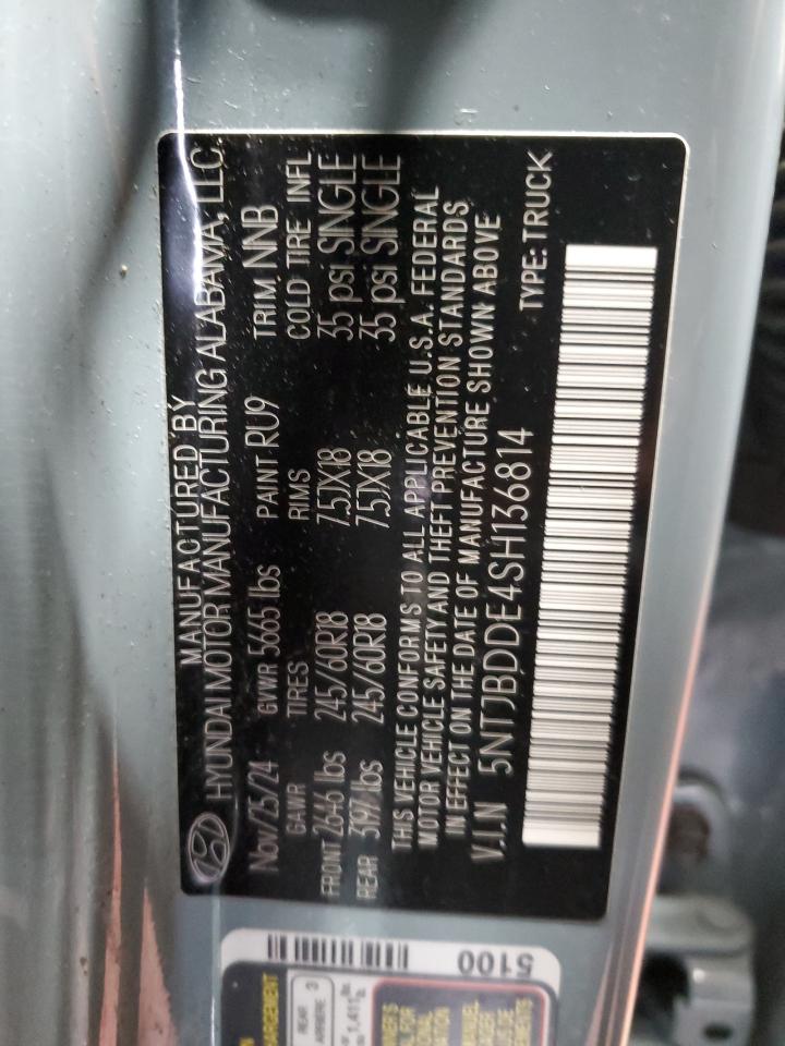 2025 Hyundai Santa Cruz Sel VIN: 5NTJBDDE4SH136814 Lot: 90945655