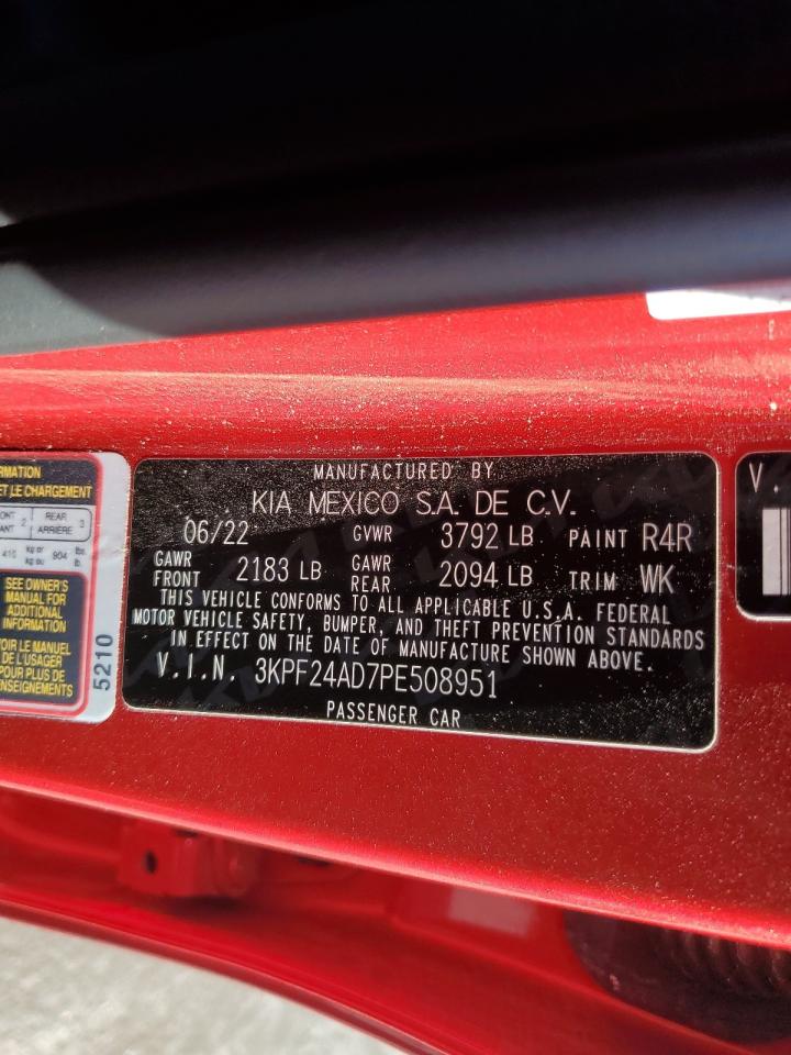 2023 Kia Forte Lx VIN: 3KPF24AD7PE508951 Lot: 90940155