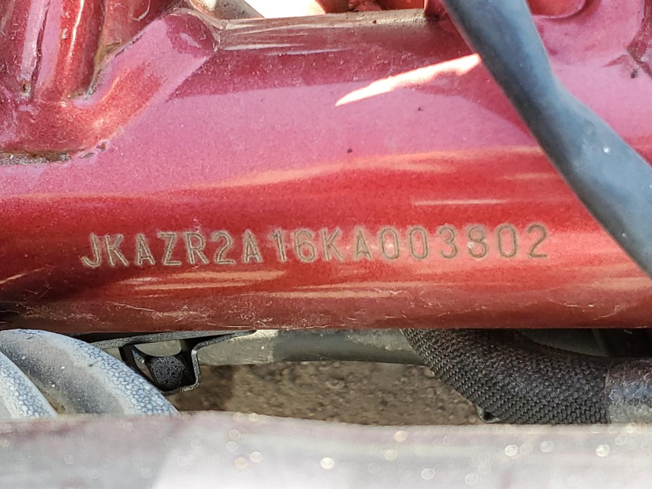 2019 Kawasaki Zr900 VIN: JKAZR2A16KA003802 Lot: 90815815