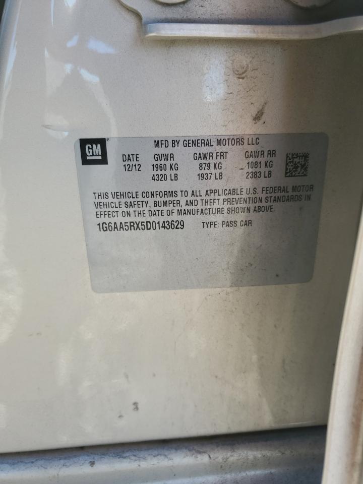 2013 Cadillac Ats VIN: 1G6AA5RX5D0143629 Lot: 86688915