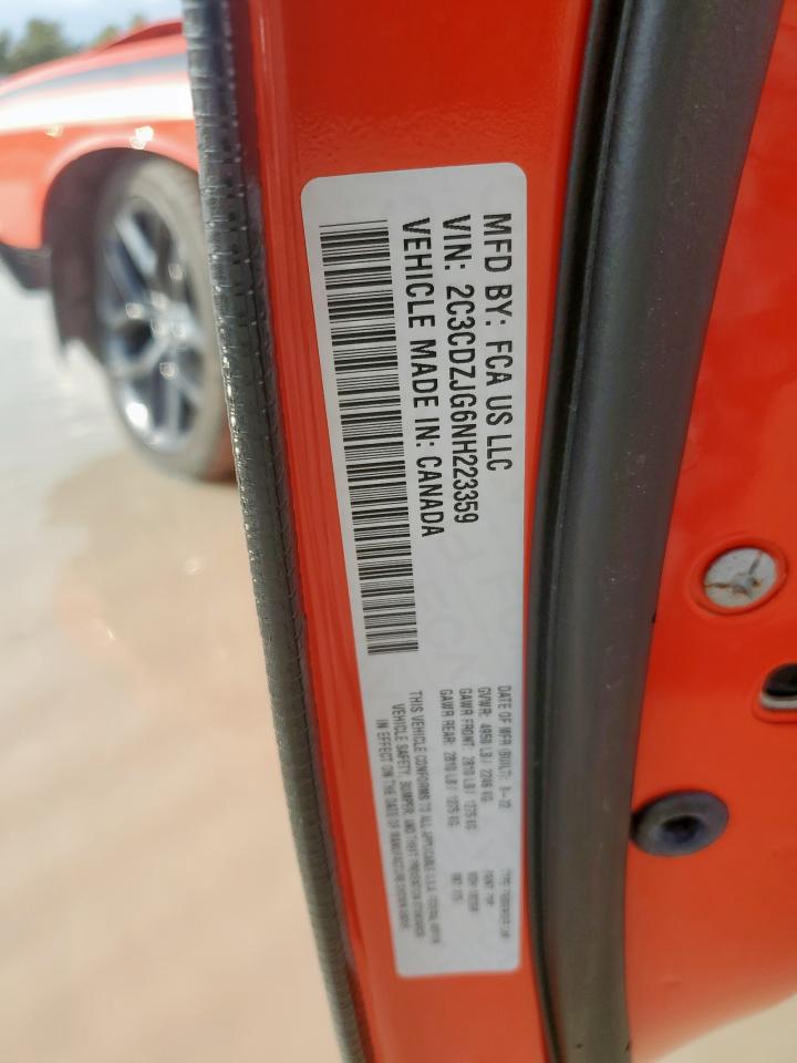 2022 Dodge Challenger Gt VIN: 2C3CDZJG6NH223359 Lot: 90354555