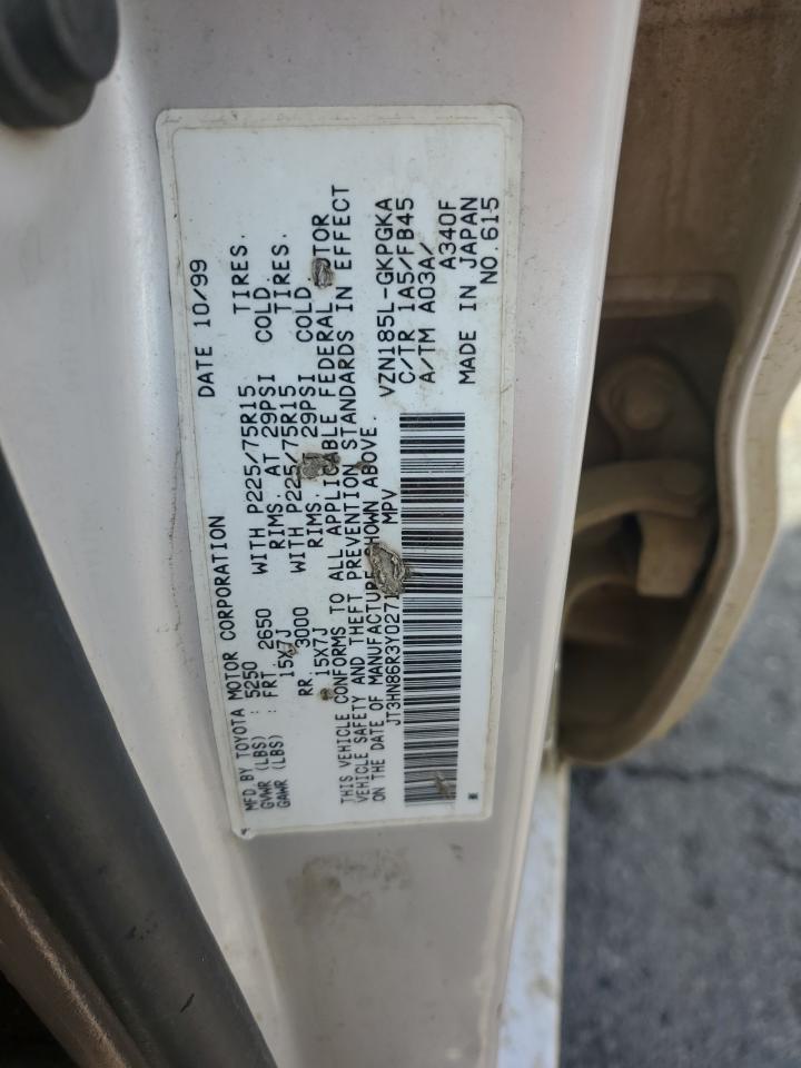 2000 Toyota 4Runner Sr5 VIN: JT3HN86R3Y0271434 Lot: 85194895