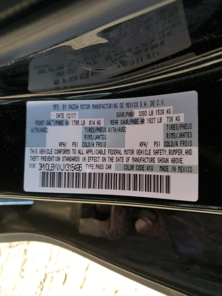 2018 Toyota Yaris Ia VIN: 3MYDLBYVXJY315496 Lot: 85381445