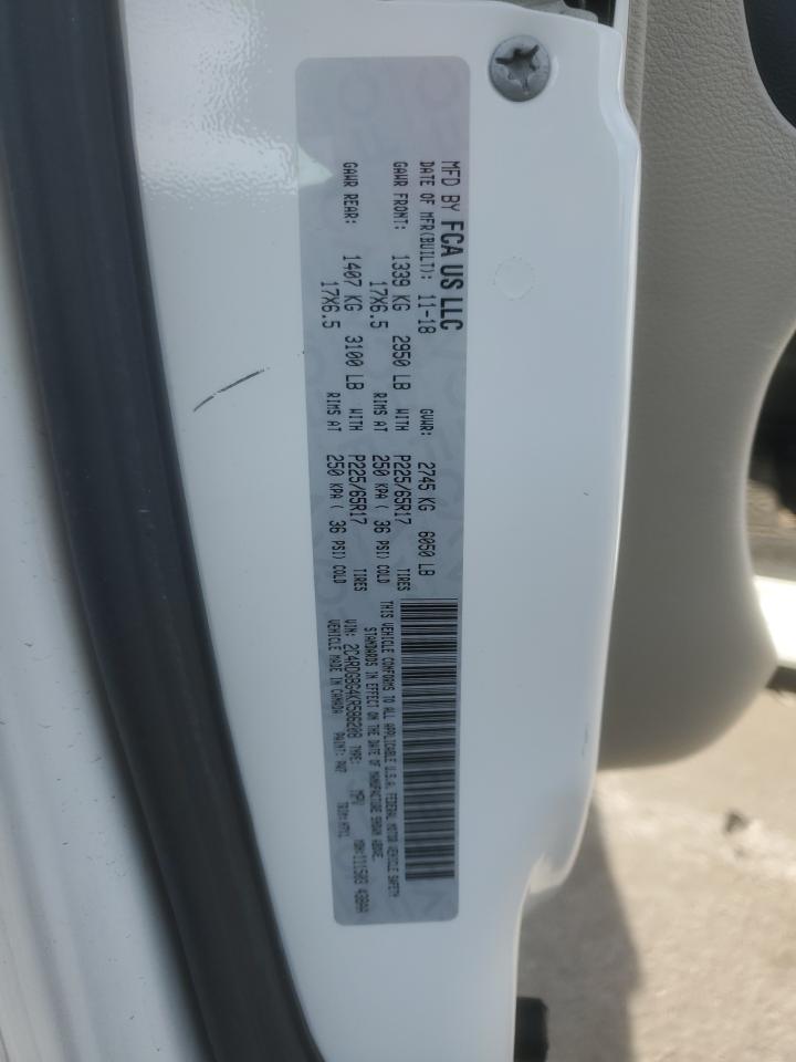 2019 Dodge Grand Caravan Se VIN: 2C4RDGBG4KR586208 Lot: 84264795