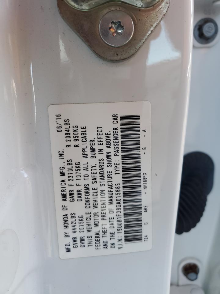 2016 Acura Tlx VIN: 19UUB1F39GA015685 Lot: 89534915