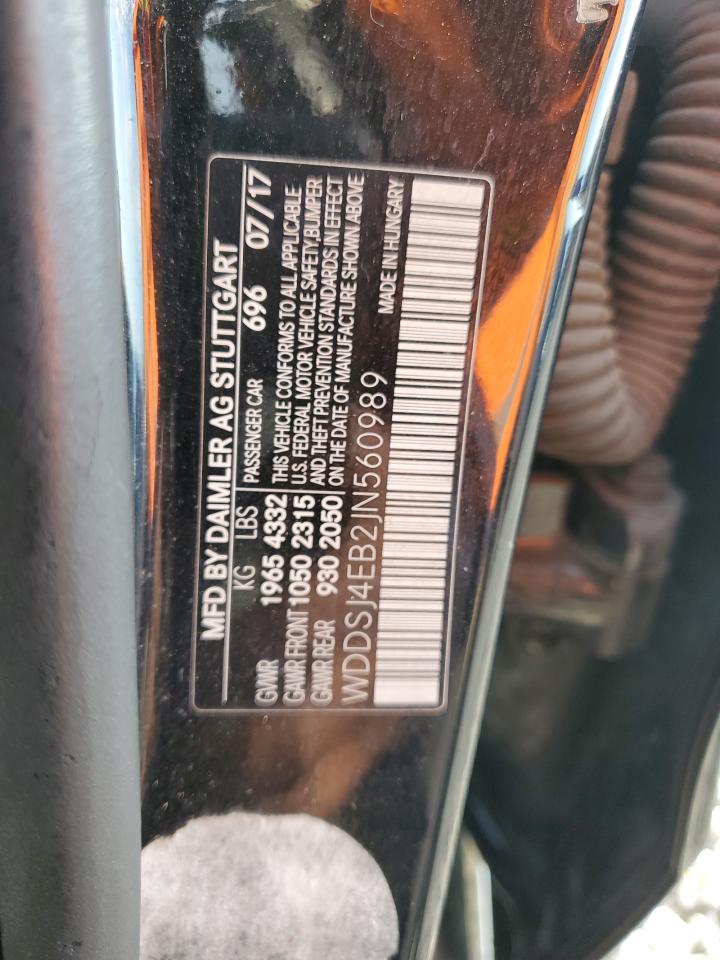 2018 Mercedes-Benz Cla 250 VIN: WDDSJ4EB2JN560989 Lot: 86815135