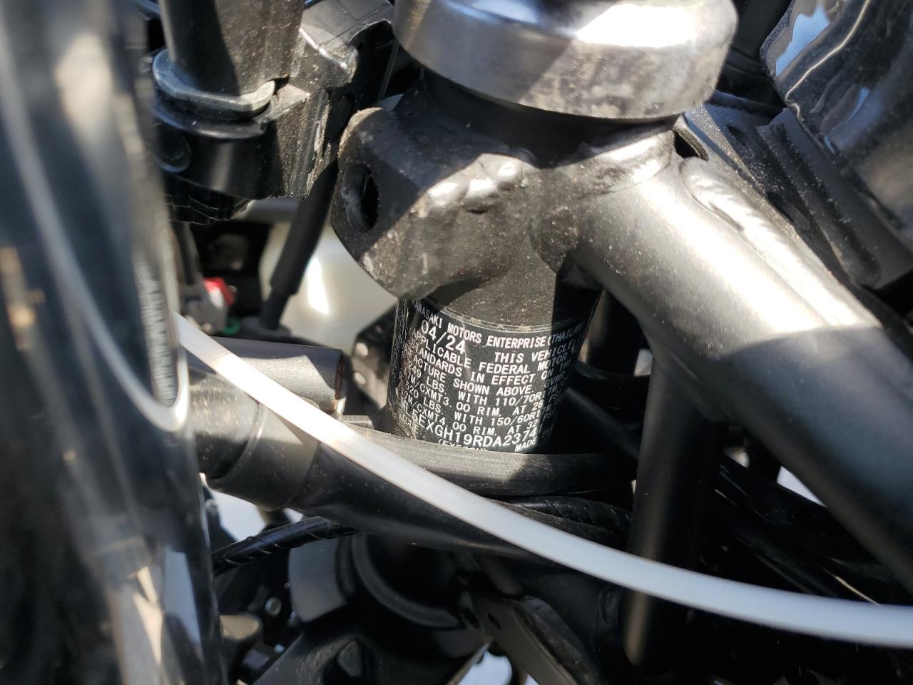 2024 Kawasaki Ex500 H VIN: ML5EXGH19RDA23741 Lot: 84657785