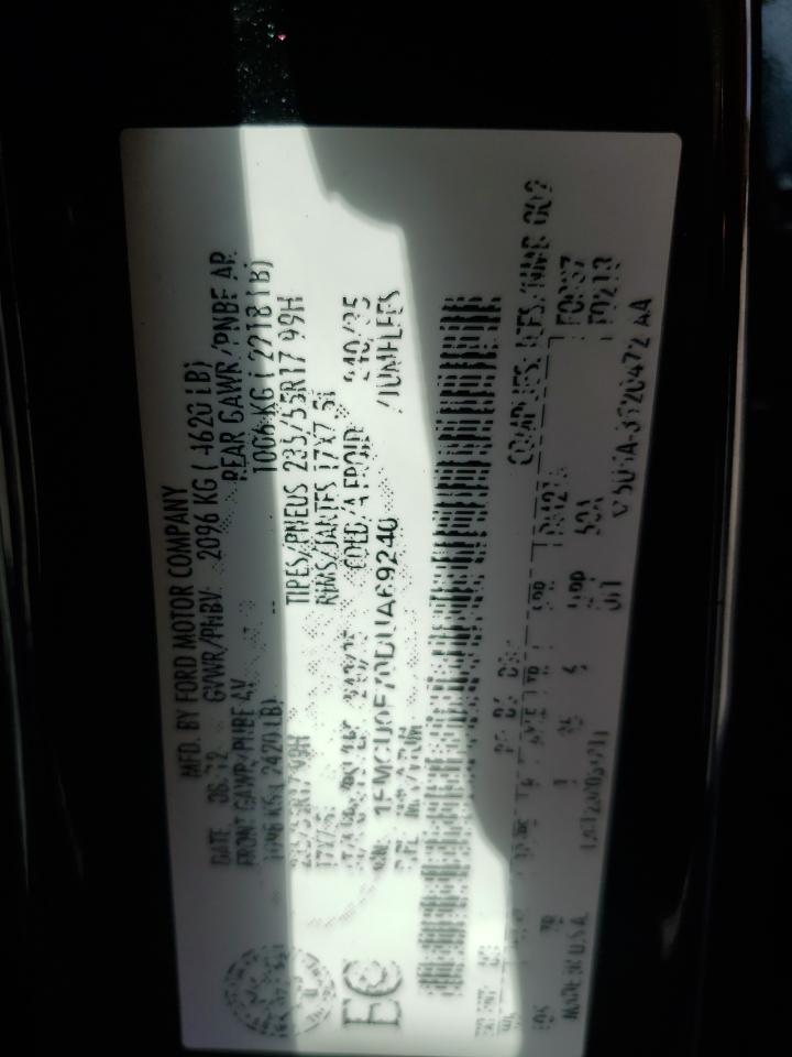 2013 Ford Escape S VIN: 1FMCU0F70DUA69240 Lot: 86710355