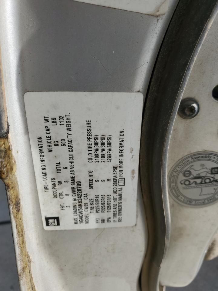 2002 Buick Park Avenue VIN: 1G4CW54K624228709 Lot: 90326725