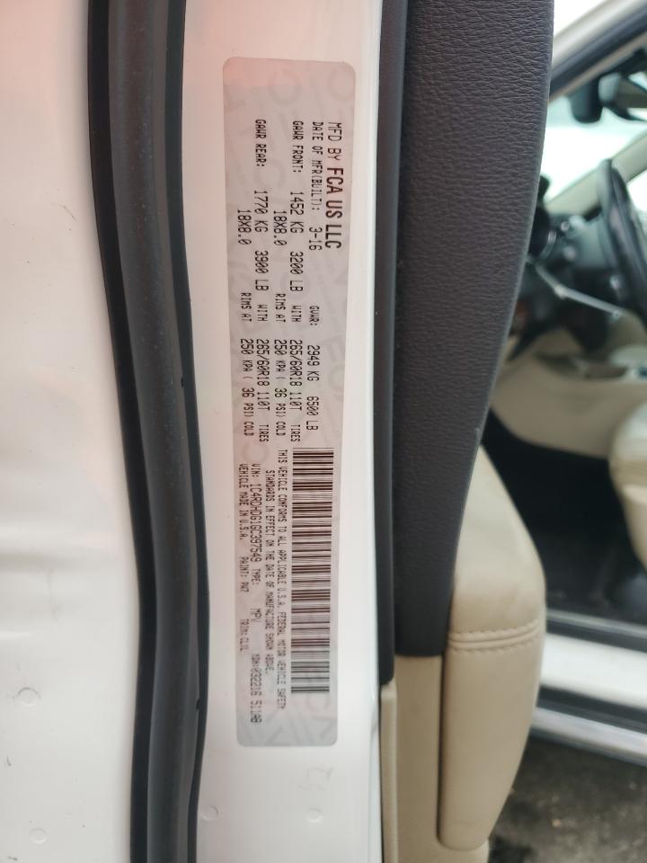 2016 Dodge Durango Limited VIN: 1C4RDHDG1GC397549 Lot: 85831285