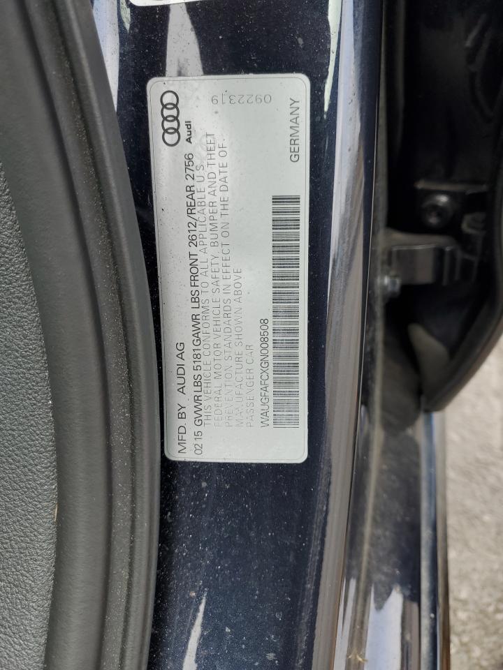 2016 Audi A6 Premium Plus VIN: WAUGFAFCXGN008508 Lot: 86713375