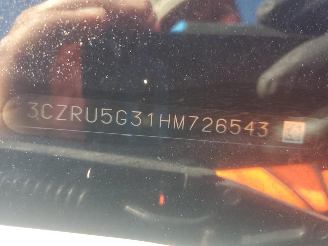 2017 Honda Hr-V Lx VIN: 3CZRU5G31HM726543 Lot: 82309785