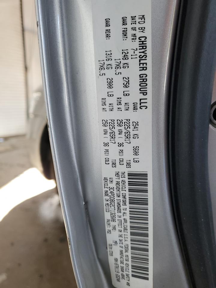 2012 Dodge Journey Sxt VIN: 3C4PDDBG2CT132608 Lot: 86046045