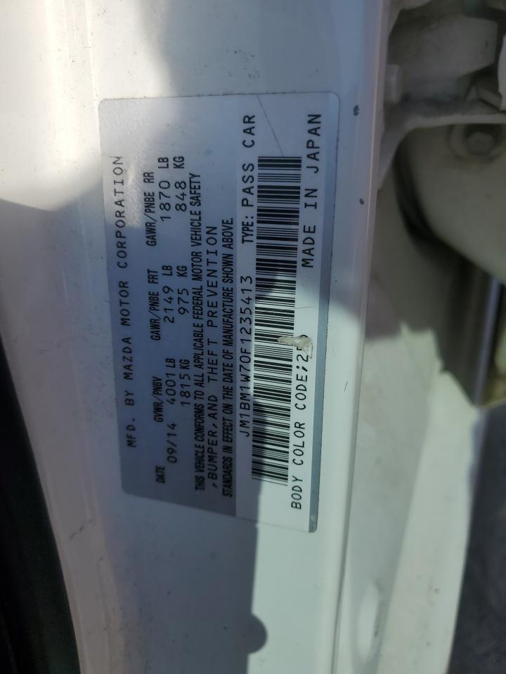 2015 Mazda 3 Grand Touring VIN: JM1BM1W70F1235413 Lot: 84299225