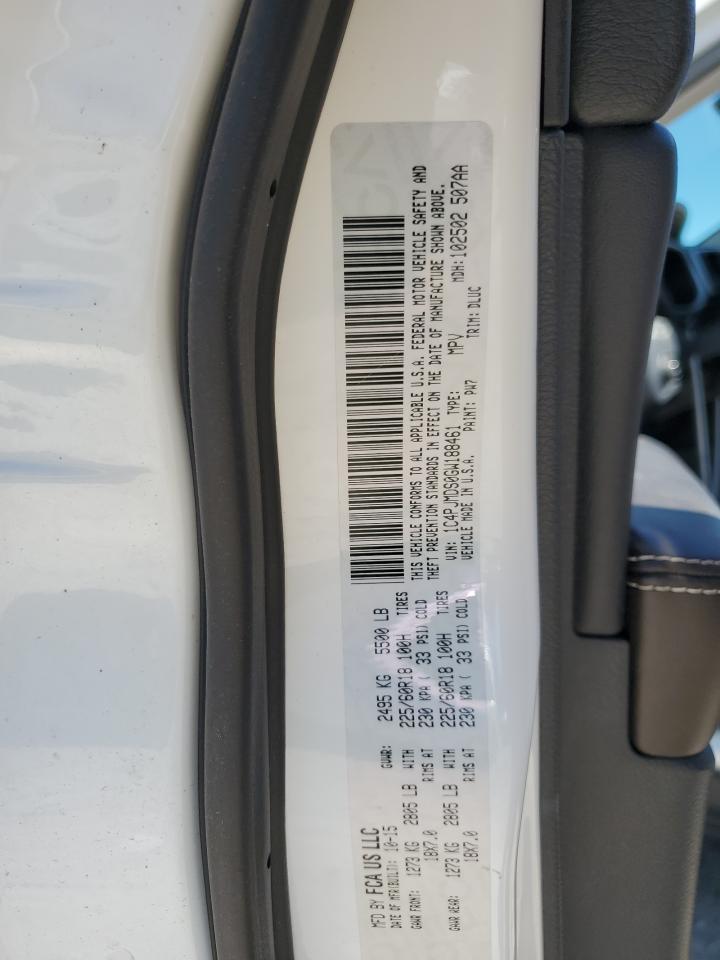 2016 Jeep Cherokee Limited VIN: 1C4PJMDS0GW188461 Lot: 86322695