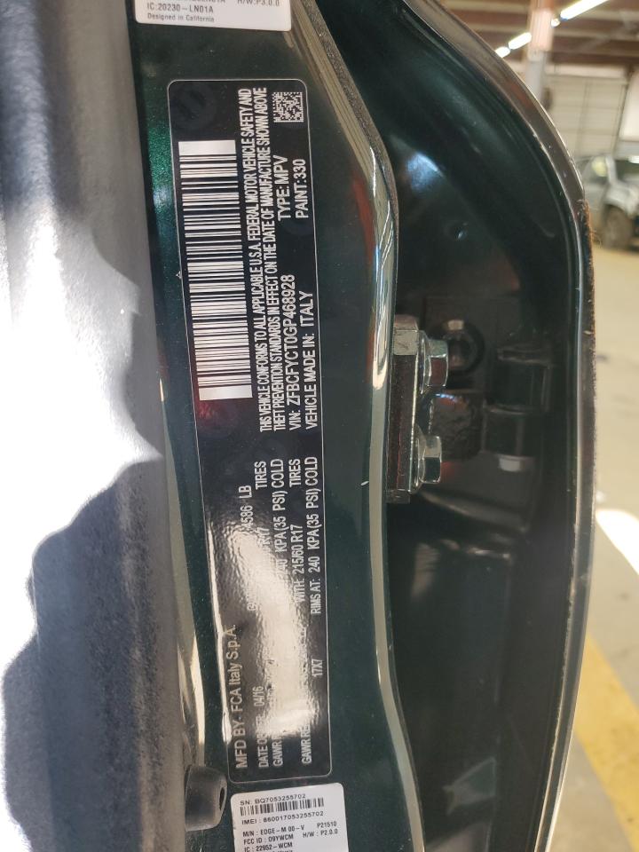 2016 Fiat 500X Trekking VIN: ZFBCFYCT0GP468928 Lot: 90716795