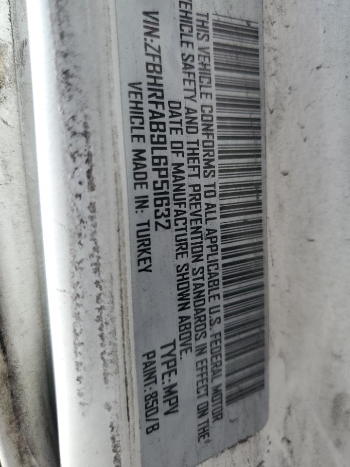 2020 Ram Promaster City VIN: ZFBHRFAB9L6P51632 Lot: 85110715