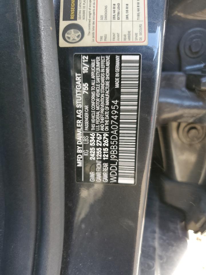 2013 Mercedes-Benz Cls 550 4Matic VIN: WDDLJ9BB5DA074954 Lot: 90133675