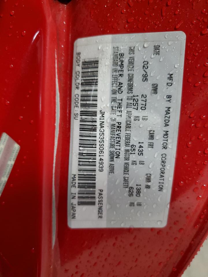 1995 Mazda Mx-5 Miata VIN: JM1NA3535S0614939 Lot: 85673085