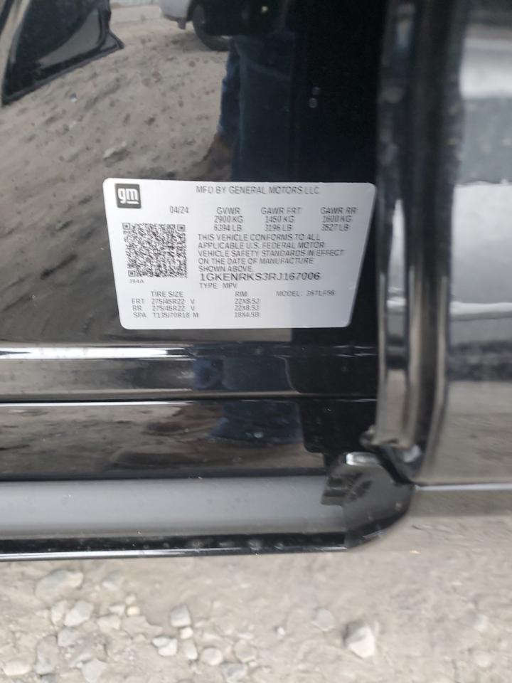 2024 GMC Acadia Denali VIN: 1GKENRKS3RJ167006 Lot: 82328795