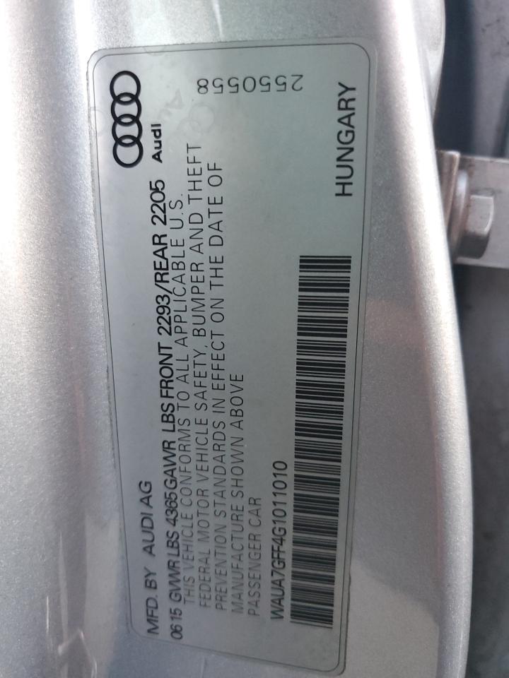 2016 Audi A3 Premium VIN: WAUA7GFF4G1011010 Lot: 82264145