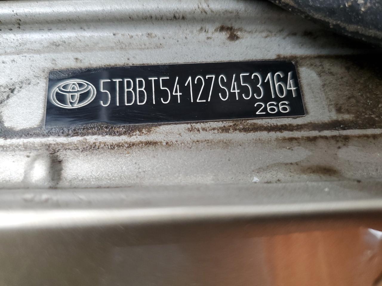 2007 Toyota Tundra Double Cab Sr5 VIN: 5TBBT54127S453164 Lot: 85844045