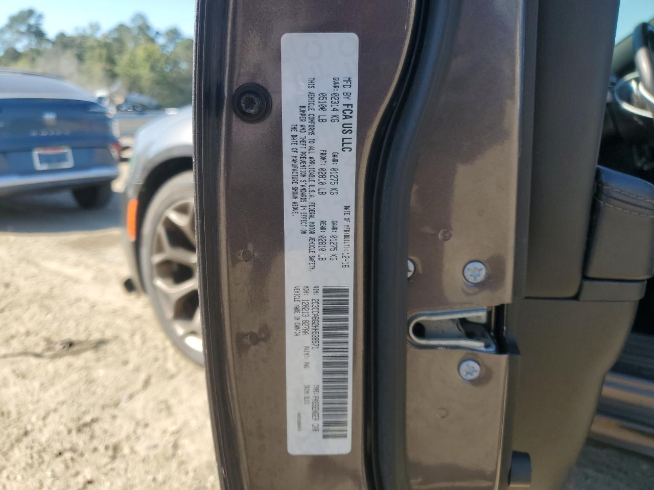 2017 Chrysler 300 S VIN: 2C3CCABG2HH538571 Lot: 84946855
