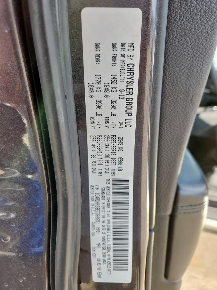 2014 Dodge Durango Sxt VIN: 1C4RDHAG8EC300851 Lot: 85271015