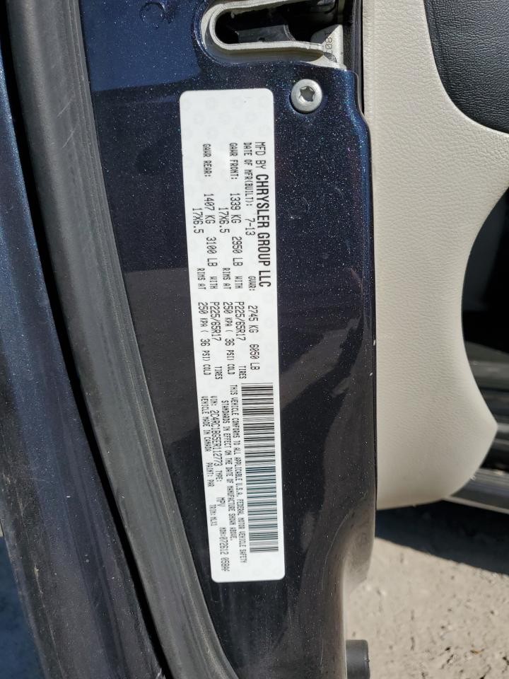 2014 Chrysler Town & Country Touring VIN: 2C4RC1BG5ER112773 Lot: 82548935