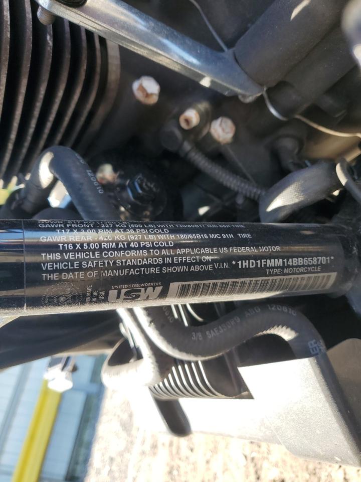 2011 Harley-Davidson Flhtp VIN: 1HD1FMM14BB658701 Lot: 82205835