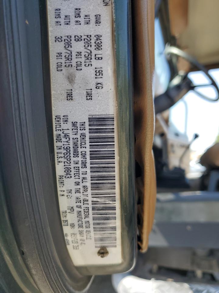 1995 Jeep Wrangler / Yj S VIN: 1J4FY19P6SP210843 Lot: 84998205